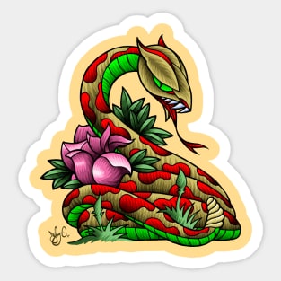 snake in the grass Sticker